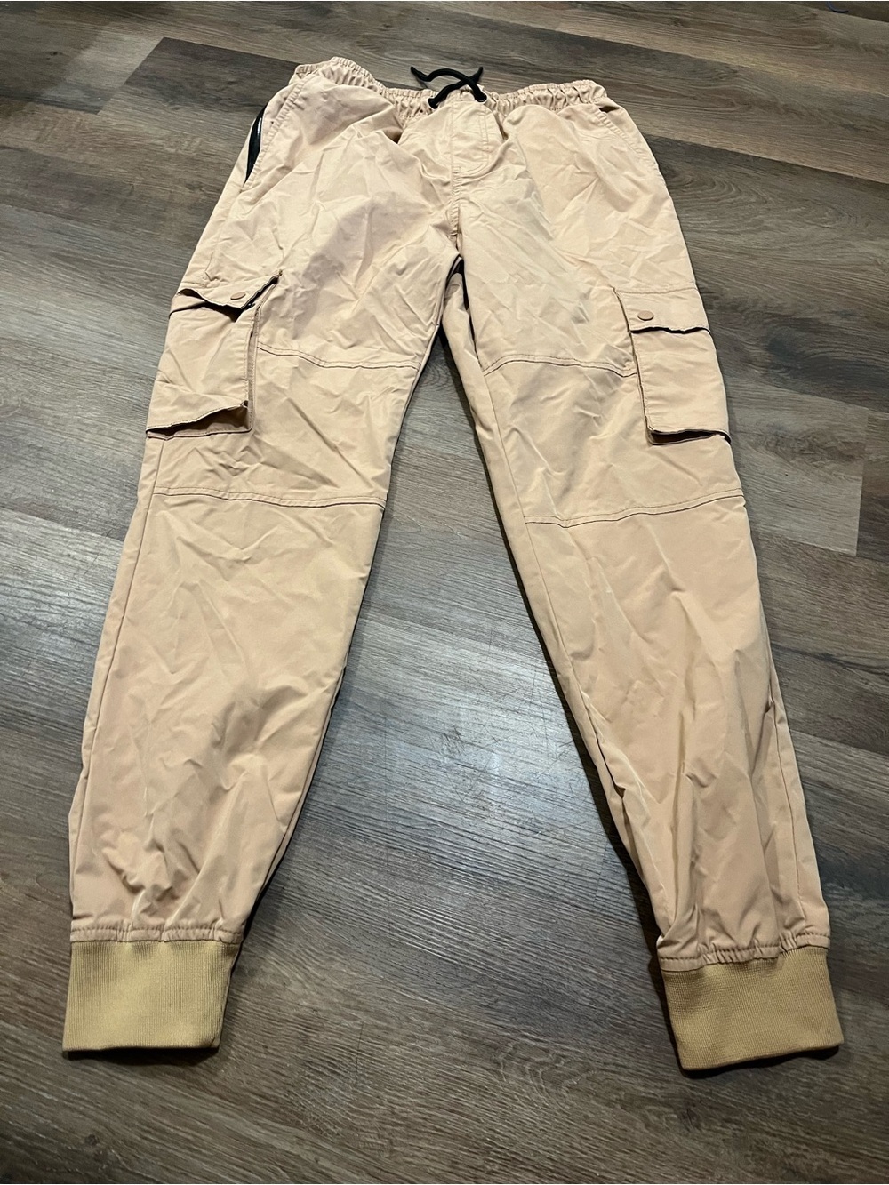 SP Essentials by Southpole Men's Performance Cargo Pants | Large Khaki Quick-Dry